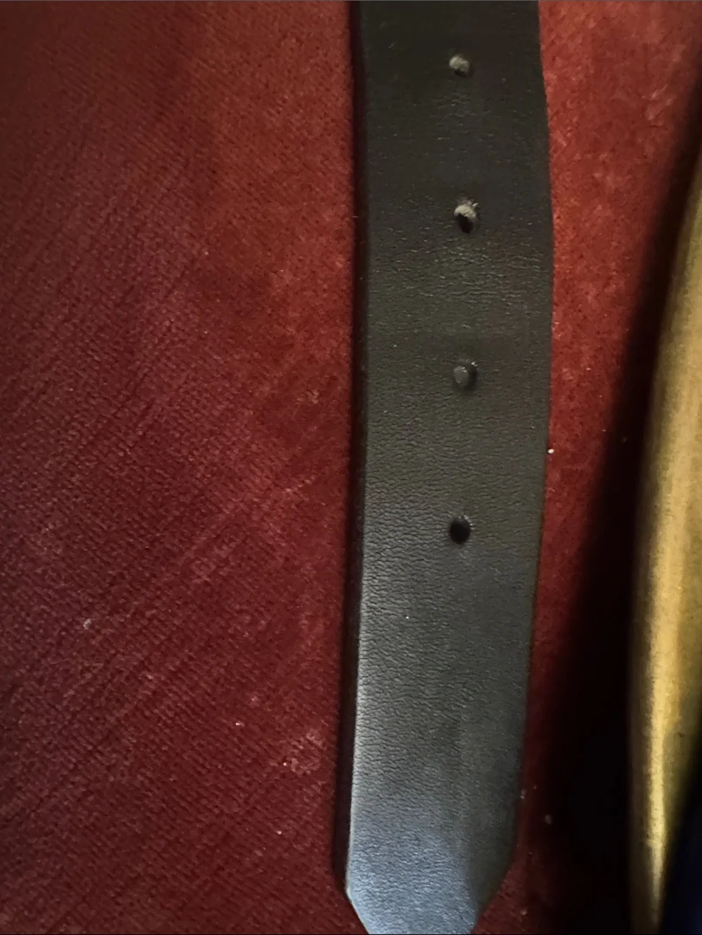 J. Crew Black Leather Belt with Antiqued Brass Buckle